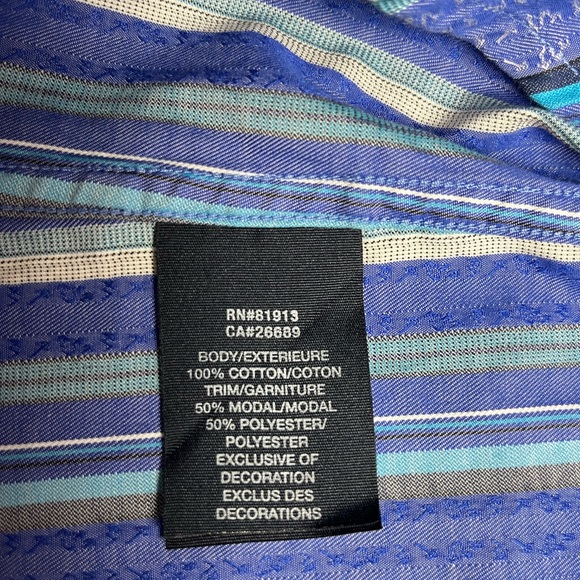 Robert Graham Men’s Long Sleeve Button Down Shirt - Size M - Picture 13 of 13